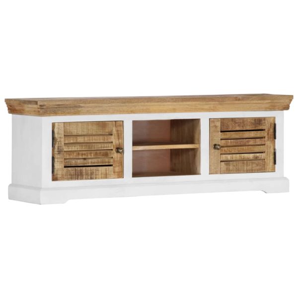 Tv-Meubel 118X30X40 Cm Massief Mangohout - Afbeelding 11