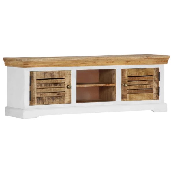 Tv-Meubel 118X30X40 Cm Massief Mangohout - Afbeelding 9