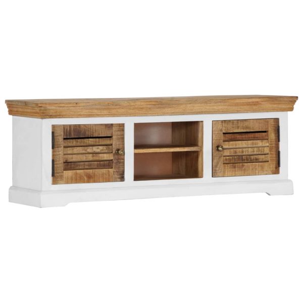 Tv-Meubel 118X30X40 Cm Massief Mangohout - Afbeelding 10