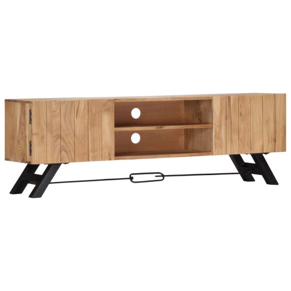 Tv-Meubel 140X30X45 Cm Massief Acaciahout - Afbeelding 11