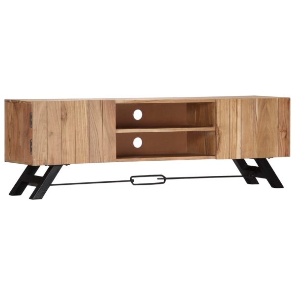 Tv-Meubel 140X30X45 Cm Massief Acaciahout - Afbeelding 12