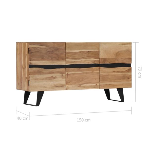 Dressoir 150X40X79 Cm Massief Acaciahout - Afbeelding 8