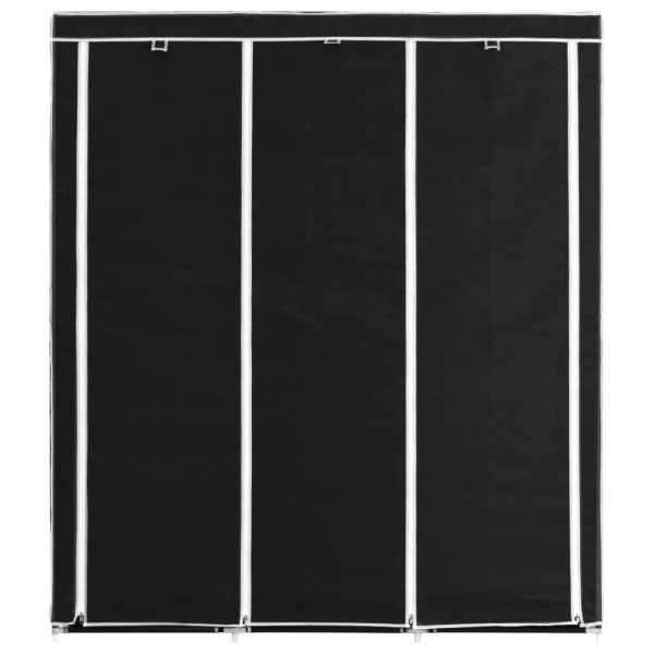 Kledingkast Met Vakken En Stangen 150X45X175 Cm Stof - Afbeelding 3