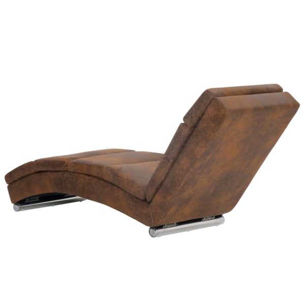 Chaise Longue Kunstsuède - Afbeelding 4