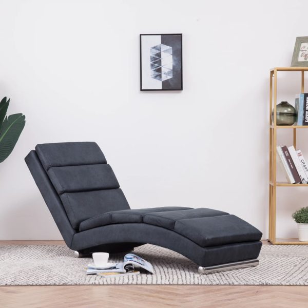 Chaise Longue Kunstsuède - Afbeelding 9