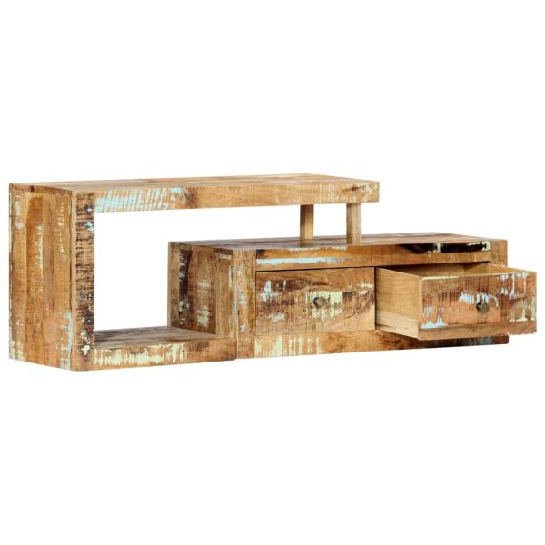 Tv-Meubel 120X30X40 Cm Massief Gerecycled Hout - Afbeelding 4