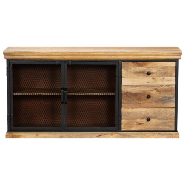 Dressoir 150X40X75 Cm Massief Mangohout - Afbeelding 2