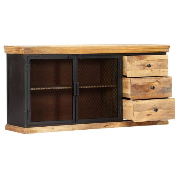 Dressoir 150X40X75 Cm Massief Mangohout - Afbeelding 3