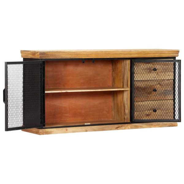 Dressoir 150X40X75 Cm Massief Mangohout - Afbeelding 4