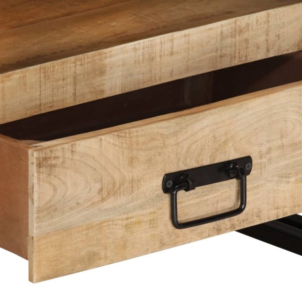 Tv-Meubel 100X30X45 Cm Massief Mangohout - Afbeelding 4