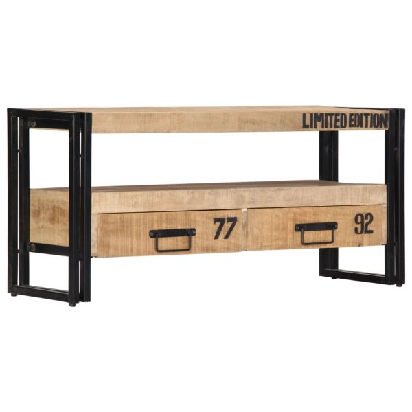 Tv-Meubel 100X30X45 Cm Massief Mangohout - Afbeelding 8