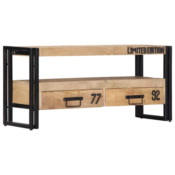 Tv-Meubel 100X30X45 Cm Massief Mangohout - Afbeelding 9