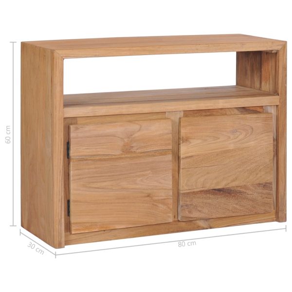 Dressoir 80X30X60 Cm Massief Teakhout - Afbeelding 9