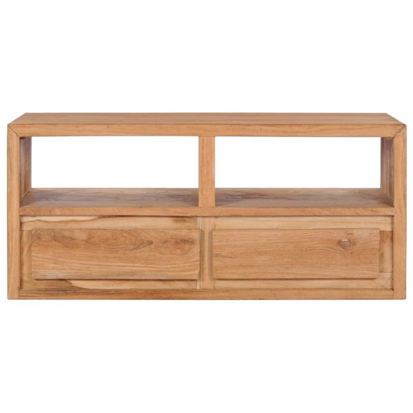 Tv-Meubel 90X30X40 Cm Massief Teakhout - Afbeelding 3