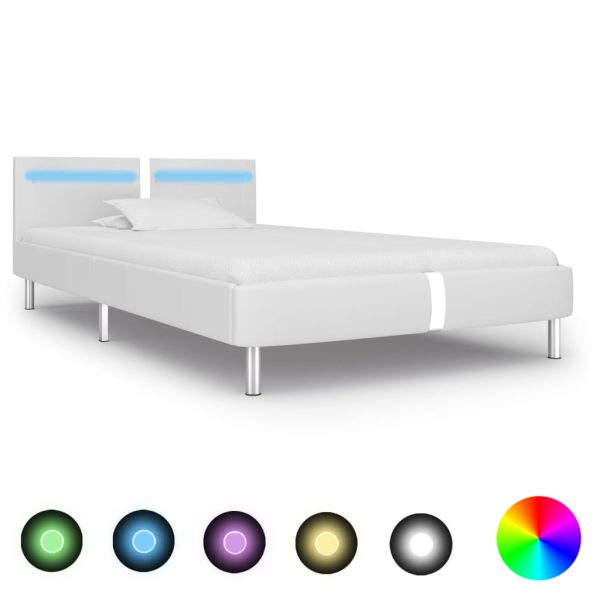 Bedframe Met Led Kunstleer - Afbeelding 9