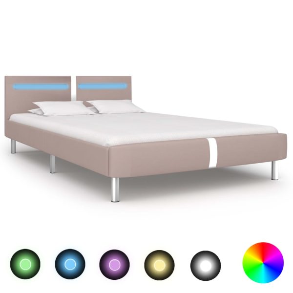 Bedframe Met Led Kunstleer - Afbeelding 13