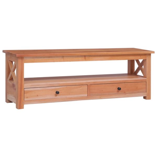 Tv-Meubel 120X30X40 Cm Massief Mahoniehout