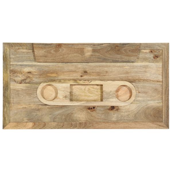 Salontafel Cassettestijl 100X52X45 Cm Massief Mangohout - Afbeelding 6