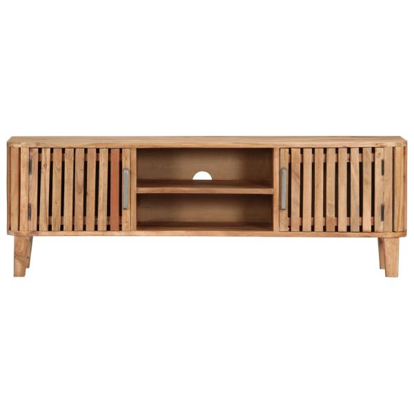 Tv-Meubel 130X30X45 Cm Massief Acaciahout - Afbeelding 2