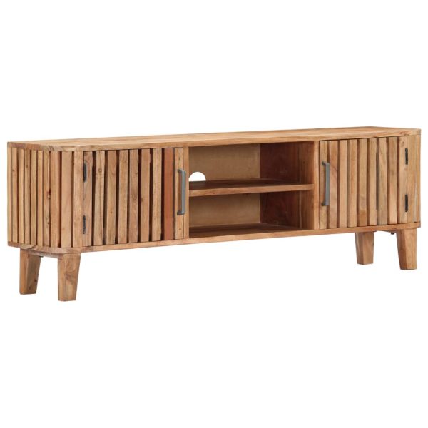 Tv-Meubel 130X30X45 Cm Massief Acaciahout - Afbeelding 11