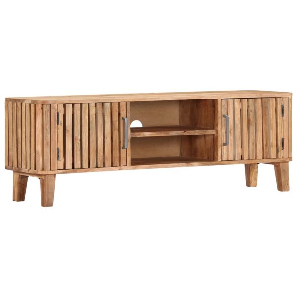 Tv-Meubel 130X30X45 Cm Massief Acaciahout - Afbeelding 12