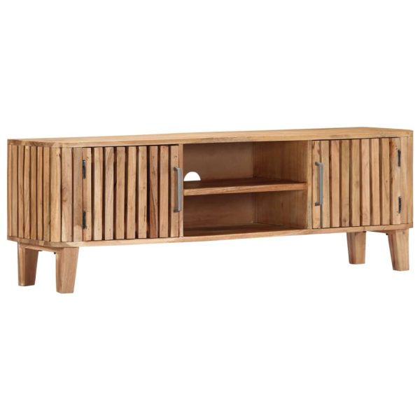 Tv-Meubel 130X30X45 Cm Massief Acaciahout - Afbeelding 10