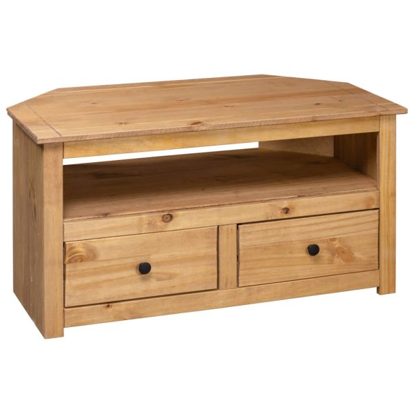 Tv-Hoekkast Panama Range 93X49X49 Cm Massief Grenenhout - Afbeelding 4