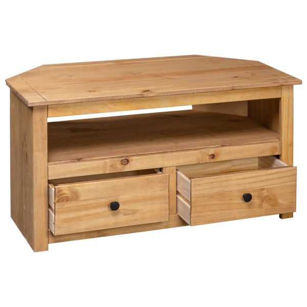 Tv-Hoekkast Panama Range 93X49X49 Cm Massief Grenenhout - Afbeelding 6