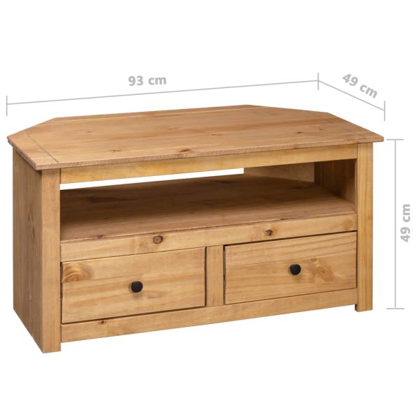 Tv-Hoekkast Panama Range 93X49X49 Cm Massief Grenenhout - Afbeelding 9