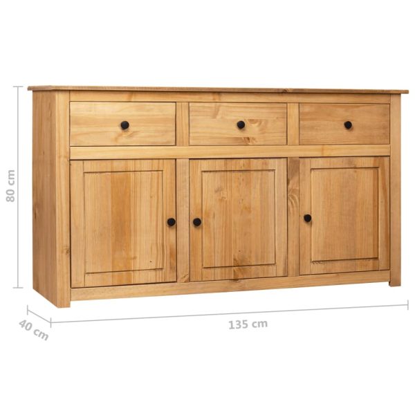 Dressoir Panama Range 135X40X80 Cm Massief Grenenhout - Afbeelding 11