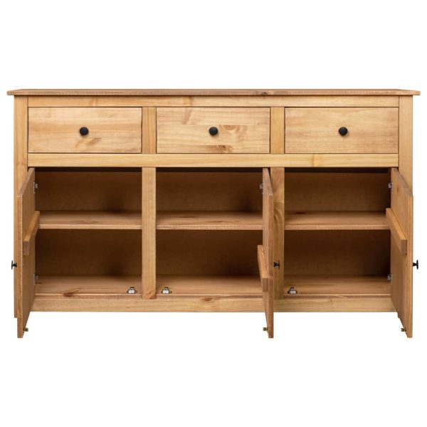 Dressoir Panama Range 135X40X80 Cm Massief Grenenhout - Afbeelding 4