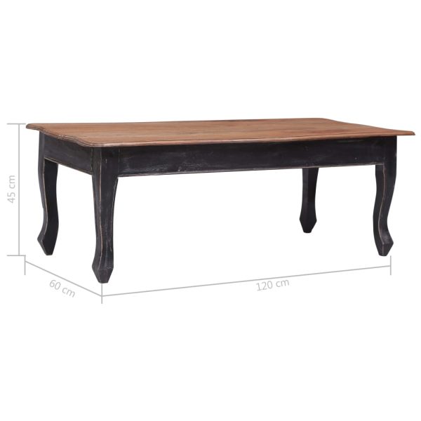 Salontafel 120X60X45 Cm Massief Mahoniehout - Afbeelding 6