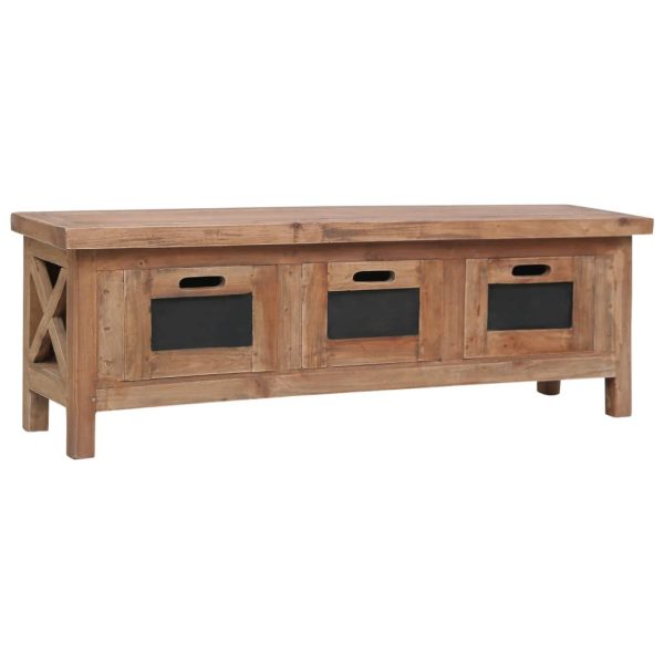 Tv-Meubel Met 3 Lades 120X30X40 Cm Massief Mahoniehout