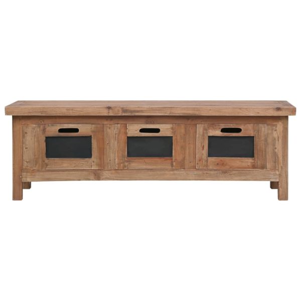 Tv-Meubel Met 3 Lades 120X30X40 Cm Massief Mahoniehout - Afbeelding 3