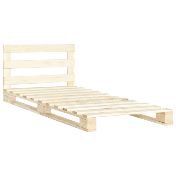 Bedframe Pallet Massief Grenenhout - Afbeelding 2