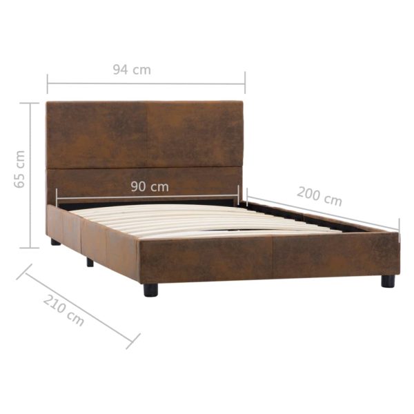 Bedframe Kunstsuède - Afbeelding 7