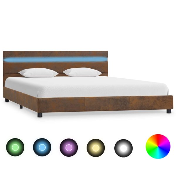 Bedframe Met Led Stof