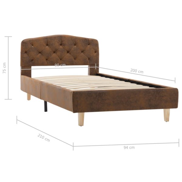 Bedframe Kunstsuède - Afbeelding 9