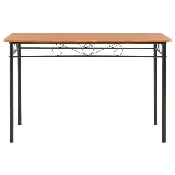 Eettafel 120X70X75 Cm Mdf Bruin - Afbeelding 2