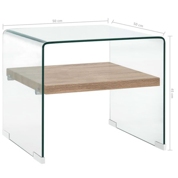 Salontafel Gehard Glas Transparant - Afbeelding 5