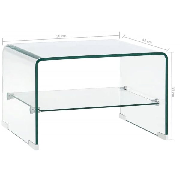 Salontafel Gehard Glas Transparant - Afbeelding 5