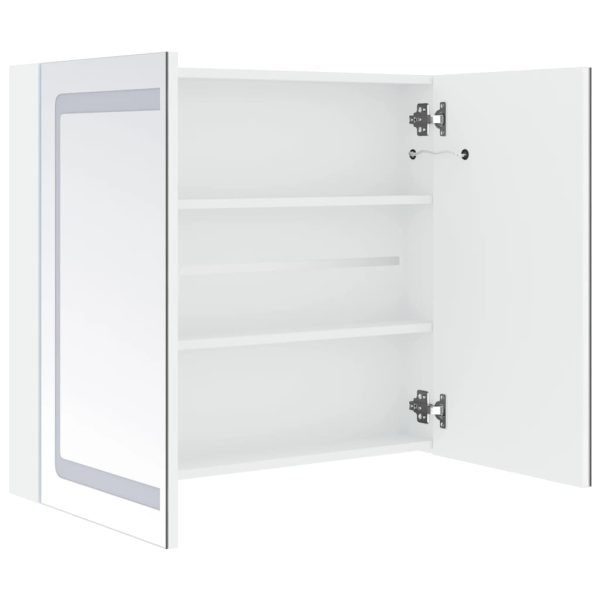 Badkamerkast Met Spiegel En Led 80X12,2X68 Cm - Afbeelding 5