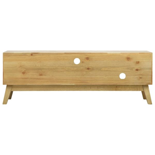 Tv-Meubel 120X30X42 Cm Bewerkt Hout Bruin - Afbeelding 4