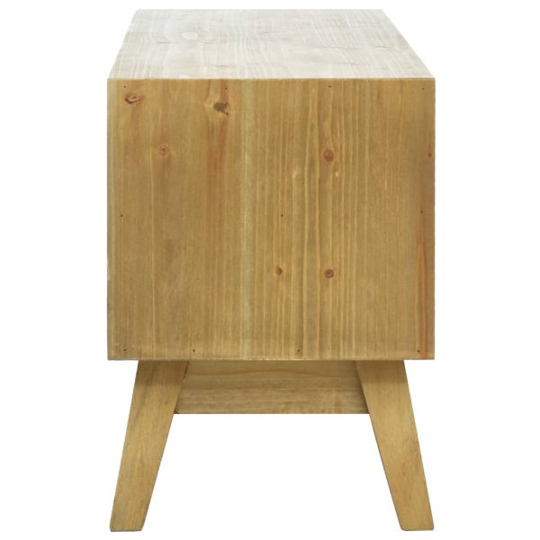 Tv-Meubel 120X30X42 Cm Bewerkt Hout Bruin - Afbeelding 5