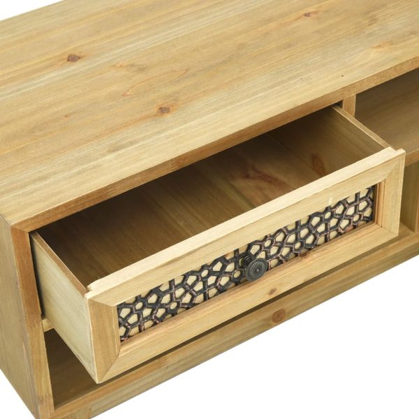 Tv-Meubel 120X30X42 Cm Bewerkt Hout Bruin - Afbeelding 8