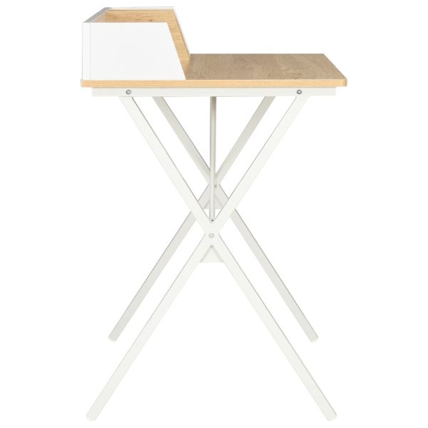 Bureau 80X50X84 Cm En Natuurlijk - Afbeelding 3