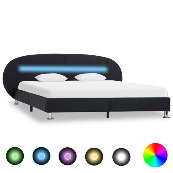 Bedframe Met Led Kunstleer - Afbeelding 10