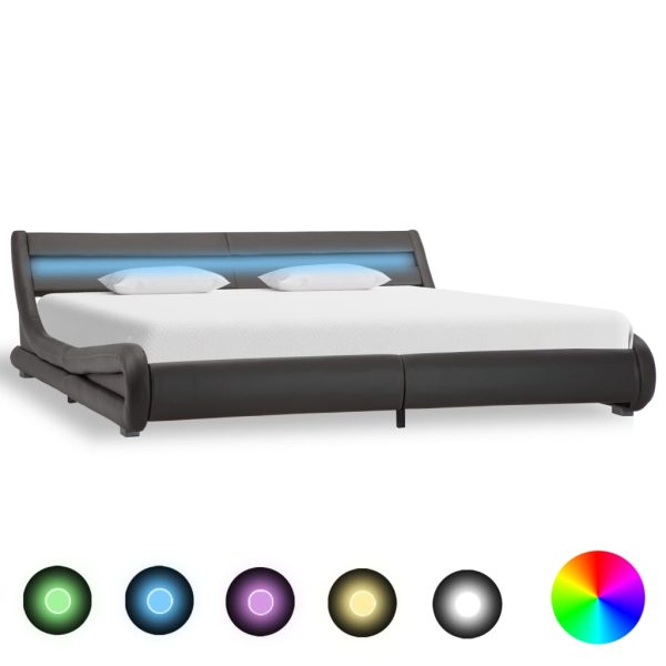 Bedframe Met Led Kunstleer - Afbeelding 9