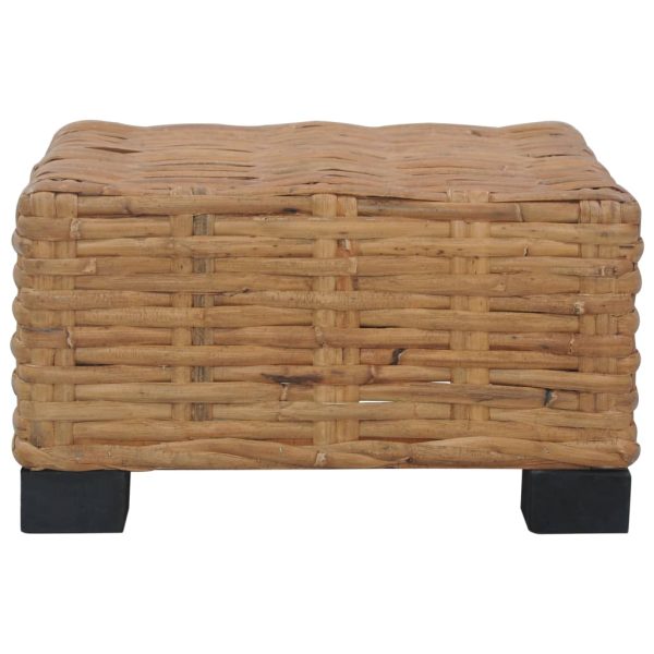 Salontafel 47X47X28 Cm Natuurlijk Rattan - Afbeelding 2