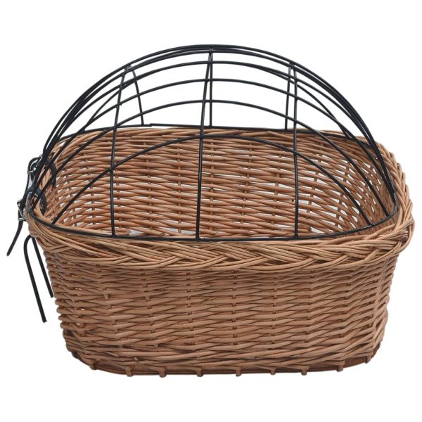 Fietsstuurmand Met Deksel 50X45X35 Cm Natuurlijk Wilgen - Afbeelding 6